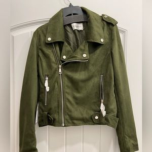 VIGOSS -  faux suede moto jacket